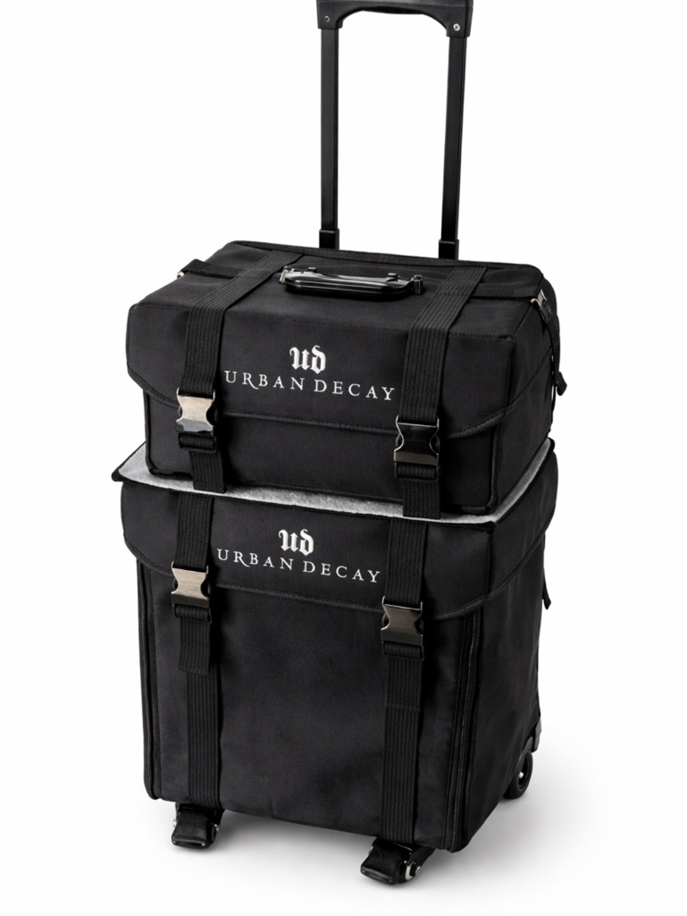 Urban Decay Black Rolling Cosmetic Organizer with Telescoping Handle